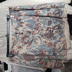 Patterned A-Line Skirt